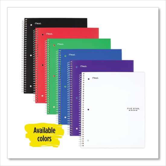 Wirebound Notebook, 1 Subject, Wide/Legal Rule, Randomly Assorted Covers, 10.5 x 8, 100 Sheets1