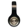 SERENITY Stereo Wireless Headphones with Microphone, 3 ft Cord, Black/Gold2