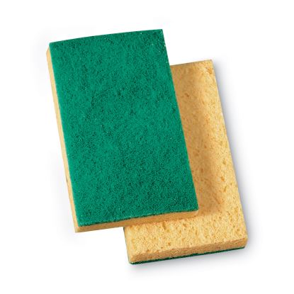 Niagara Medium Duty Scrubbing Sponge 74N, 3.6 x 6, 1" Thick, Yellow/Green, 20/Carton1