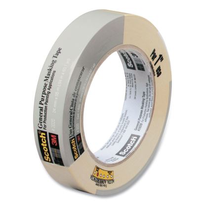 Commercial-Grade Masking Tape for Production Painting, 3" Core, 0.94" x 60 yds, Natural1