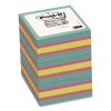 Self-Stick Notes Cube, 3" x 3", Bright Color Collection Colors, 360 Sheets/Pad, 3 Cubes/Pack1