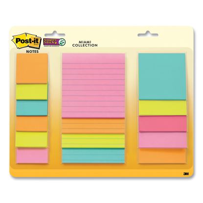 Pads in Supernova Neon Colors, (6) Unruled 2" x 2", (5) Unruled 3" x 3", (4) Note Ruled 4" x 4", 45 Sheets/Pad, 15 Pads/Set1