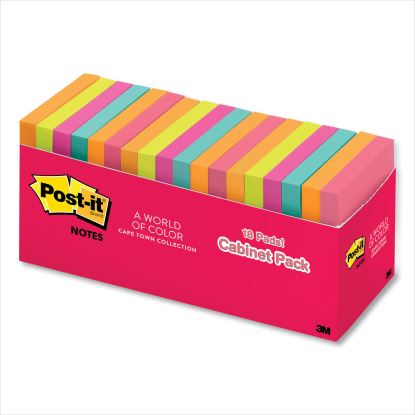 Original Pads in Poptimistic Colors, Cabinet Pack, 3 x 3, 100 Sheets/Pad, 18 Pads/Pack1