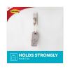 Bath Hook, Large, Metal, Satin Nickel, 5 lb Capacity, 1 Hook and 2 Strips2