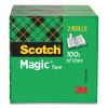 Magic Tape Refill, 3" Core, 0.5" x 72 yds, Clear, 2/Pack1