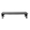 Monitor Stand MS100B, 21.6 x 9.4 x 2.7 to 3.9, Black/Clear, Supports 33 lb2