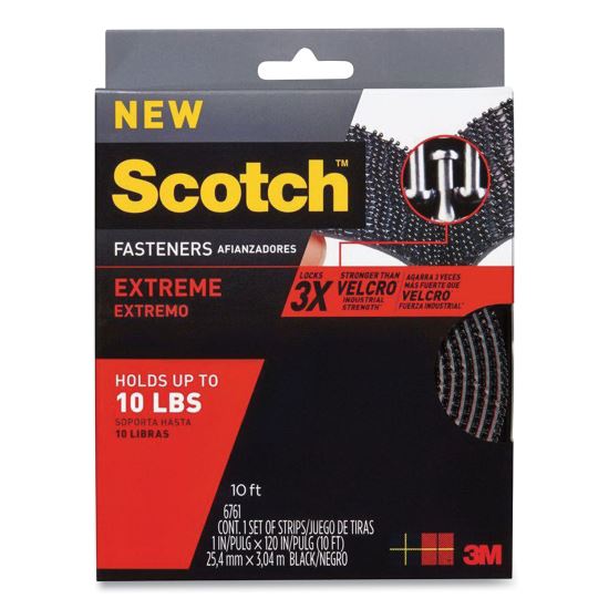 Extreme Fasteners, 1" x 10 ft, Black1