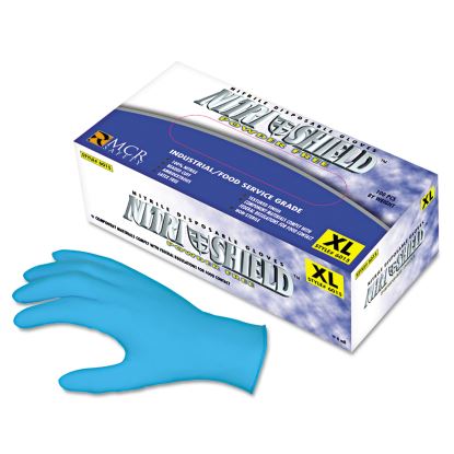 Disposable Nitrile Gloves, Large, 4 mil, Powder-Free, 100/Box1