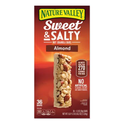 Granola Bars, Sweet and Salty Almond, 1.2 oz Pouch, 36/Box1