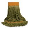 1200 Series Mop Head, PET, Large, 5" Headband, Green1