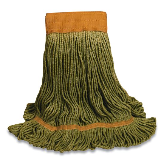 1200 Series Mop Head, PET, Large, 5" Headband, Green1