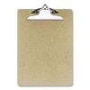 Recycled Hardboard Clipboard, 1" Clip Capacity, Holds 8.5 x 11 Sheets, Brown, 3/Pack1