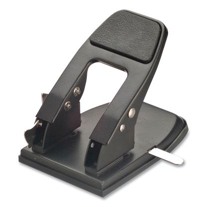 50-Sheet Heavy-Duty Two-Hole Punch with Padded Handle, 1/4" Holes, Black1