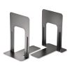 Steel Bookends, Nonskid, 5.88 x 8.25 x 9, Black, 1 Pair1