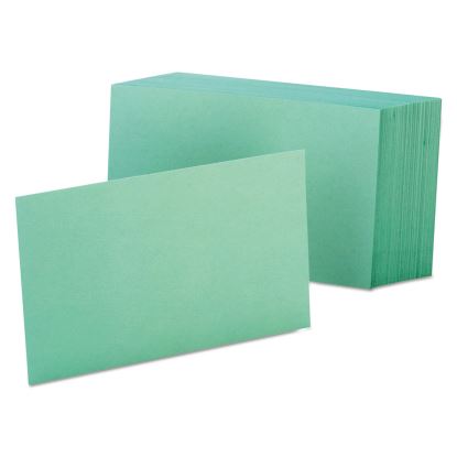 Unruled Index Cards, 4 x 6, Green, 100/Pack1