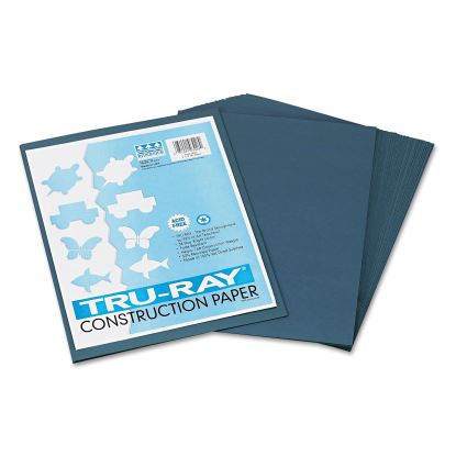 Tru-Ray Construction Paper, 76 lb Text Weight, 9 x 12, Slate, 50/Pack1