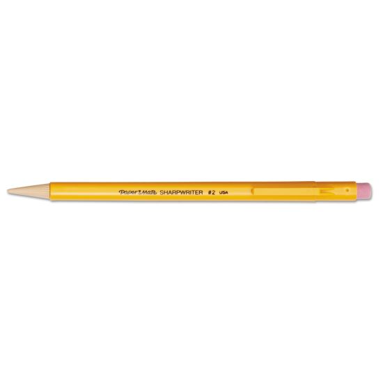 Sharpwriter Mechanical Pencil, 0.7 mm, HB (#2.5), Black Lead, Classic Yellow Barrel, Dozen1