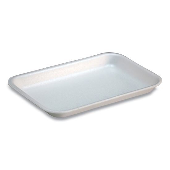 Supermarket Tray,  #17S, 8.3 x 4.8 x 0.65, White, 1,000/Carton1