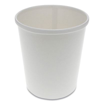 Paper Round Food Container, 32 oz, 5.13" Diameter x 4.5"h, White, 500/Carton1
