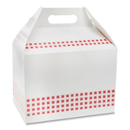 Paperboard Barn Box with Handle, 9 x 5 x 4.5, Basketweave, 150/Carton1