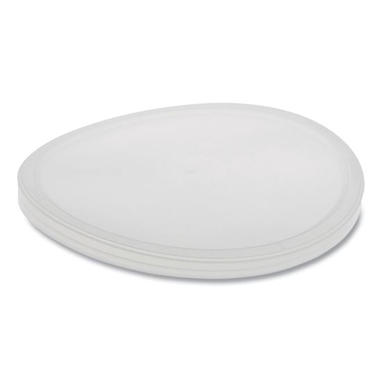 Newspring DELItainer Microwavable Container Lid, 6.45" Diameter x 0.45" h, Translucent, 120/Carton1