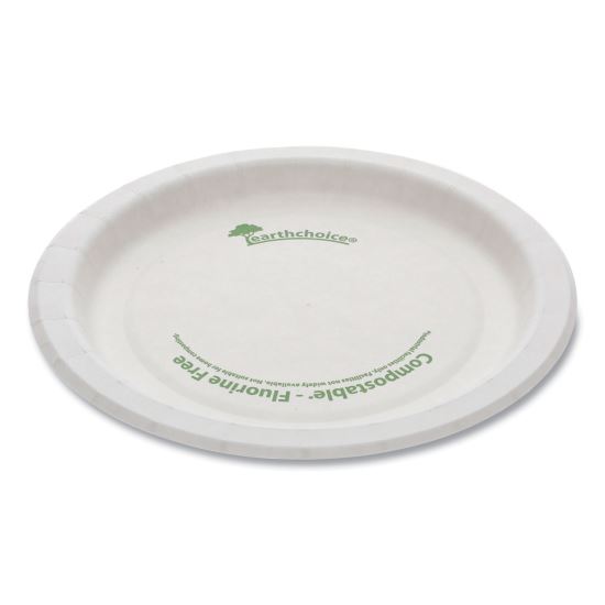 EarthChoice Pressware Compostable Dinnerware, Plate, 6" dia, White, 750/Carton1