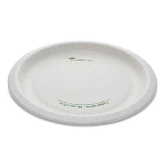 EarthChoice Pressware Compostable Dinnerware, Plate, 10" dia, White, 300/Carton1