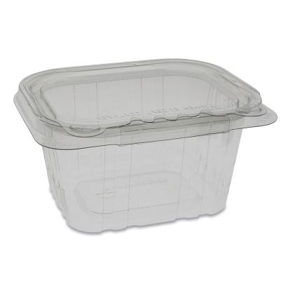 EarthChoice Tamper Evident Recycled Hinged Lid Deli Container, 16 oz, 5.38 x 4.5 x 2.63, Clear, 304/Carton1