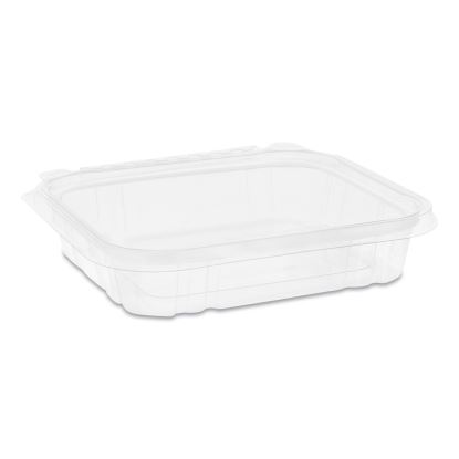 EarthChoice Tamper Evident Recycled Hinged Lid Deli Container, 16 oz, 7.25 x 6.38 x 1, Clear, 240/Carton1