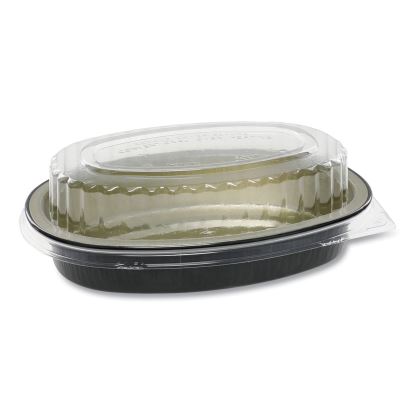 Classic Carry-Out Container, 16 oz, 6.88 x 4.56 x 3, Black/Gold, 100/Carton1