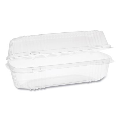 ClearView SmartLock Hinged Lid Container, Hoagie Container, 27 oz, 9.25 x 4.5 x 3, Clear, 250/Carton1