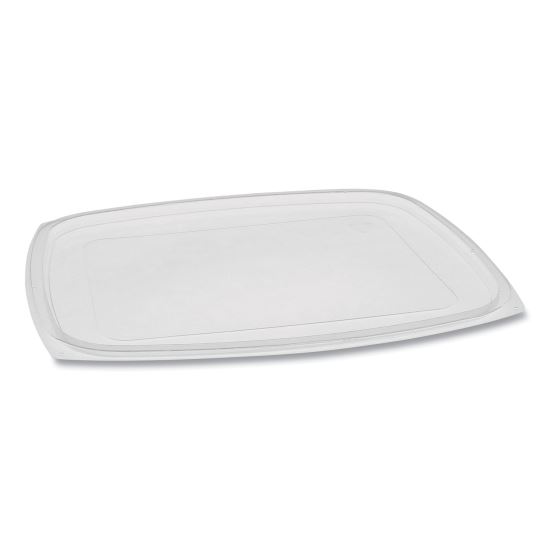 Showcase Deli Container Lid, Flat Lid For 3-Compartment 48/64 oz Containers, 9 x 7.38 x 0.19, Clear, 220/Carton1