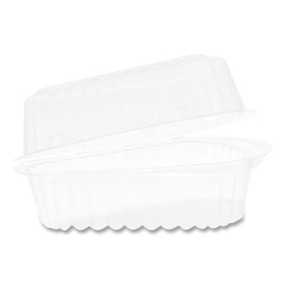 Hinged Lid Pie Wedge Container, 6" Pie Wedge, 4.5 x 4.5 x 2.5, Clear, 510/Carton1