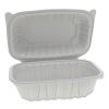 EarthChoice Vented Microwavable MFPP Hinged Lid Container, 9 x 6 x 3.1, White, 170/Carton2