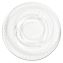 Plastic Portion Cup Lid, Fits 0.5 oz to 1 oz Cups, Clear, 100/Sleeve, 25 Sleeves/Carton1