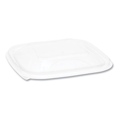 EarthChoice Recycled PET Container Lid, For 8/12/16 oz Container Bases, 5.5 x 5.5 x 0.38, Clear, 504/Carton1