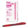 EnerGel-X Gel Pen, Retractable, Bold 1 mm, Red Ink, Translucent Red Barrel, Dozen2