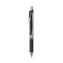 EnerGel RTX Gel Pen, Retractable, Extra-Fine 0.3 mm, Black Ink, Black/Silver Barrel, Dozen1