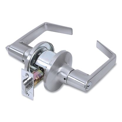 Light Duty Commercial Entry Lever Lockset, Satin Chrome Finish1