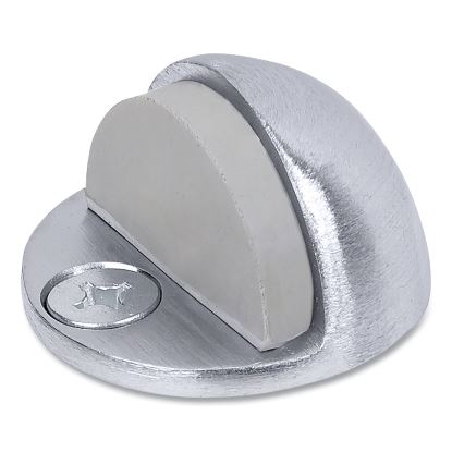 Low Dome Floor Stop, 1.75" Diameter x 1.5"h, Satin Chrome1