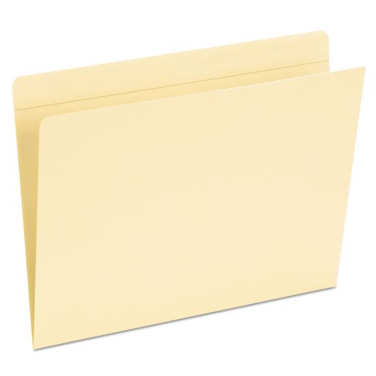 Top Tab Pocket Folders, Straight Tabs, Letter Size, Manila, 50/Box1