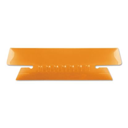 Transparent Colored Tabs For Hanging File Folders, 1/3-Cut, Orange, 3.5" Wide, 25/Pack1