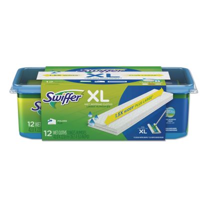 Max/XL Wet Refill Cloths, 16.5 x 9, White, 12/Tub, 6 Tubs/Carton1