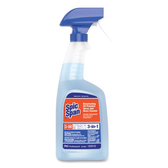 Disinfecting All-Purpose Spray and Glass Cleaner, Fresh Scent, 32 oz Spray Bottle, 6/Carton1