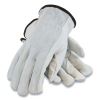 Top-Grain Leather Drivers Gloves with Shoulder-Split Cowhide Leather Back, Small, Gray1