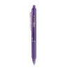 FriXion Clicker Erasable Gel Pen, Retractable, Fine 0.7 mm, Purple Ink, Purple Barrel, Dozen1