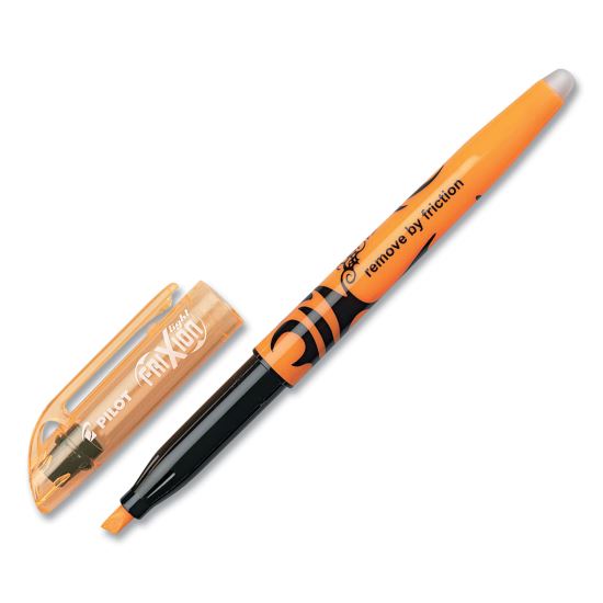 FriXion Light Erasable Highlighter, Orange Ink, Chisel Tip, Orange/Black Barrel, Dozen1