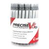 Precise V5RT Roller Ball Pen, Retractable, Extra-Fine 0.5 mm, Black Ink, Black Barrel, 30/Pack2