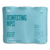 Disinfecting Wipes, 7 x 8, Fresh/Lemon, 35 Wipes/Canister, 3 Canisters/Pack2