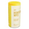 Disinfecting Wipes, 7 x 8, Lemon, 75 Wipes/Canister2